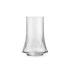 Portugese Tableware Set of 6 Geometric Glasses, 410ml