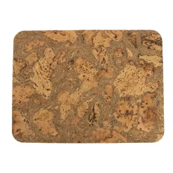 Liga Set of 4 Marbled Cork Rectangle Placemats, 40cm Hot