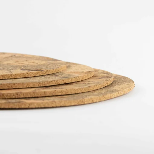 Liga Set of 4 Marbled Cork Round Placemats, 30cm Sale