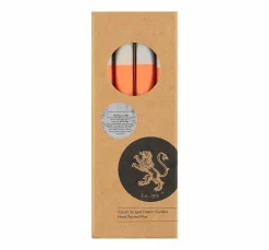 British Colour Standard Set of 4 Pink Orange Colourblock Candles Hot