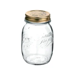 Bormioli Rocco Set of 12 Quattro Staggioni Wide Mouth Screw Top Glass Preserving Jars, 700ml Hot