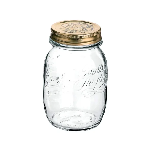 Bormioli Rocco Set of 12 Quattro Staggioni Wide Mouth Screw Top Glass Preserving Jars, 700ml Hot
