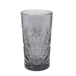 Bright Glassware Set of 6 Smoke Hobstar Highball Glasses, 350ml Discount