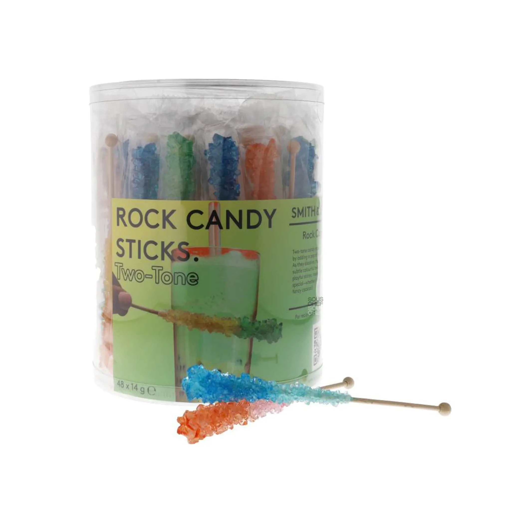 Smith & Sinclair Set of 36 Two-Tone Rock Candy Sticks Outlet