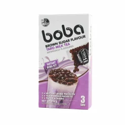 J WAY Short Dated Brown Sugar Boba Taro Milk Tea Kit, 3 sets