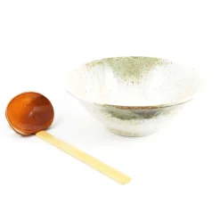 Kiji Stoneware & Ceramics Small Yukishino Ramen Bowl, 19.5cm Hot