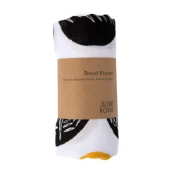 Sourhouse Black & Gold Bread Blanket, 86cm New