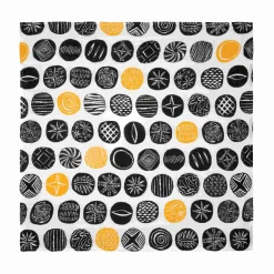 Sourhouse Black & Gold Bread Blanket, 86cm New