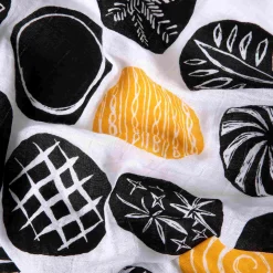 Sourhouse Black & Gold Bread Blanket, 86cm New
