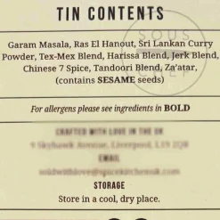 Spice Kitchen World Spice Tin Clearance