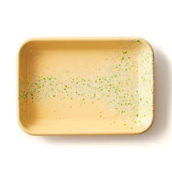 Kapka Enamel Splatter Fest Enamel Roasting and Serving Dish, Yellow Clearance