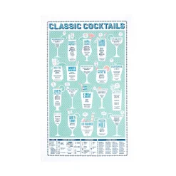 Stuart Gardiner Classic Cocktails Tea Towel