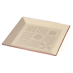 Takenaka Fukue White Square Plate, 19cm Hot