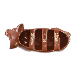 TERRACOTA ASSADEIRA Terracotta Chorizo Pig Serving Dish, 30cm Hot