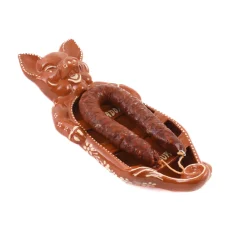 TERRACOTA ASSADEIRA Terracotta Chorizo Pig Serving Dish, 33cm Clearance