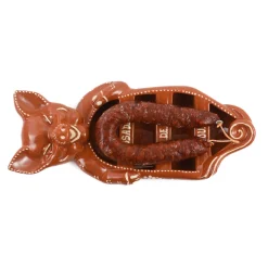TERRACOTA ASSADEIRA Terracotta Chorizo Pig Serving Dish, 33cm Clearance