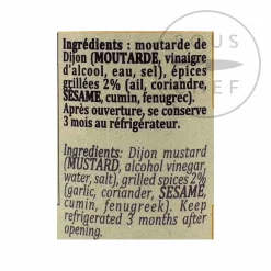 Terre Exotique Mustard With Roasted Spices, 100g New