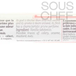 Terre Exotique Vanilla from Tahiti, 1 pod Sale