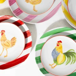 The Platera Manolo Rooster Porcelain Side Plate, 21cm Hot