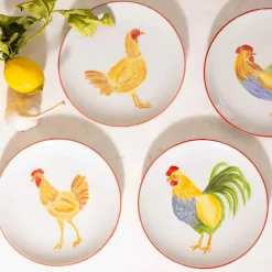 The Platera Manolo Rooster Porcelain Side Plate, 21cm Hot