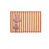 The Platera Striped Mushroom Cotton Placemat Outlet