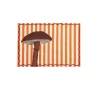 The Platera Striped Shiitake Mushroom Cotton Placemat Online