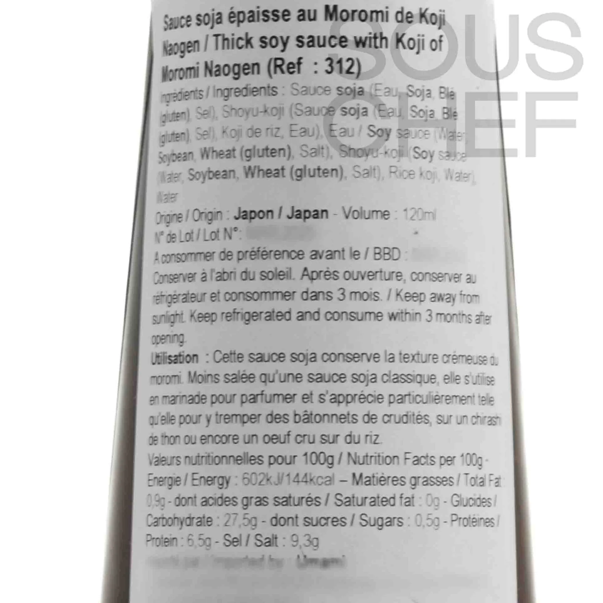 NAOGEN SHOYU Thick Soy Sauce with Koji of Moromi Naogen, 120ml Online