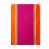 Tissage Moutet Purple & Orange French Jacquard Tea Towel Sale