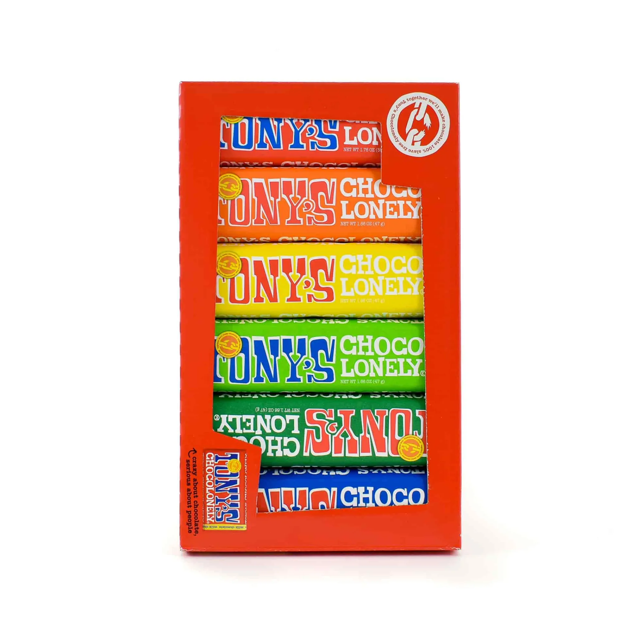 Tony's Chocolonely Chocolate Rainbow Tasting Pack, (6 x 47/50g) Best
