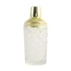 Uberstar Vintage Inspired Diamond Cut Glass & Gold Cocktail Shaker Hot