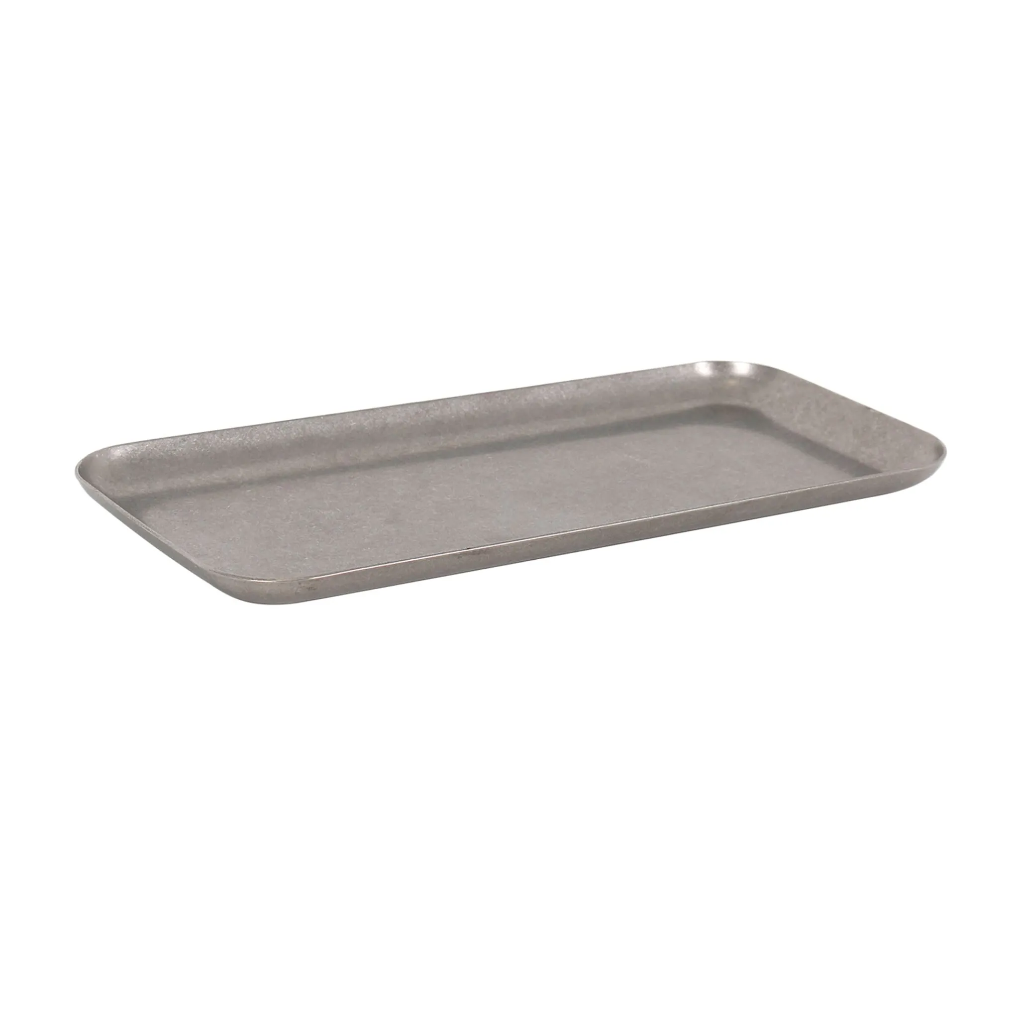 Vintage Style Stainless Steel Rectangular Serving Tray, 19.5x8.5cm Sale