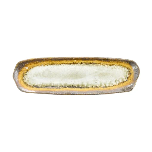Kiji Stoneware & Ceramics White Glaze Sushi Platter Outlet