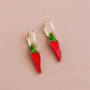Wolf & Moon Chilli Pepper Hoop Earrings