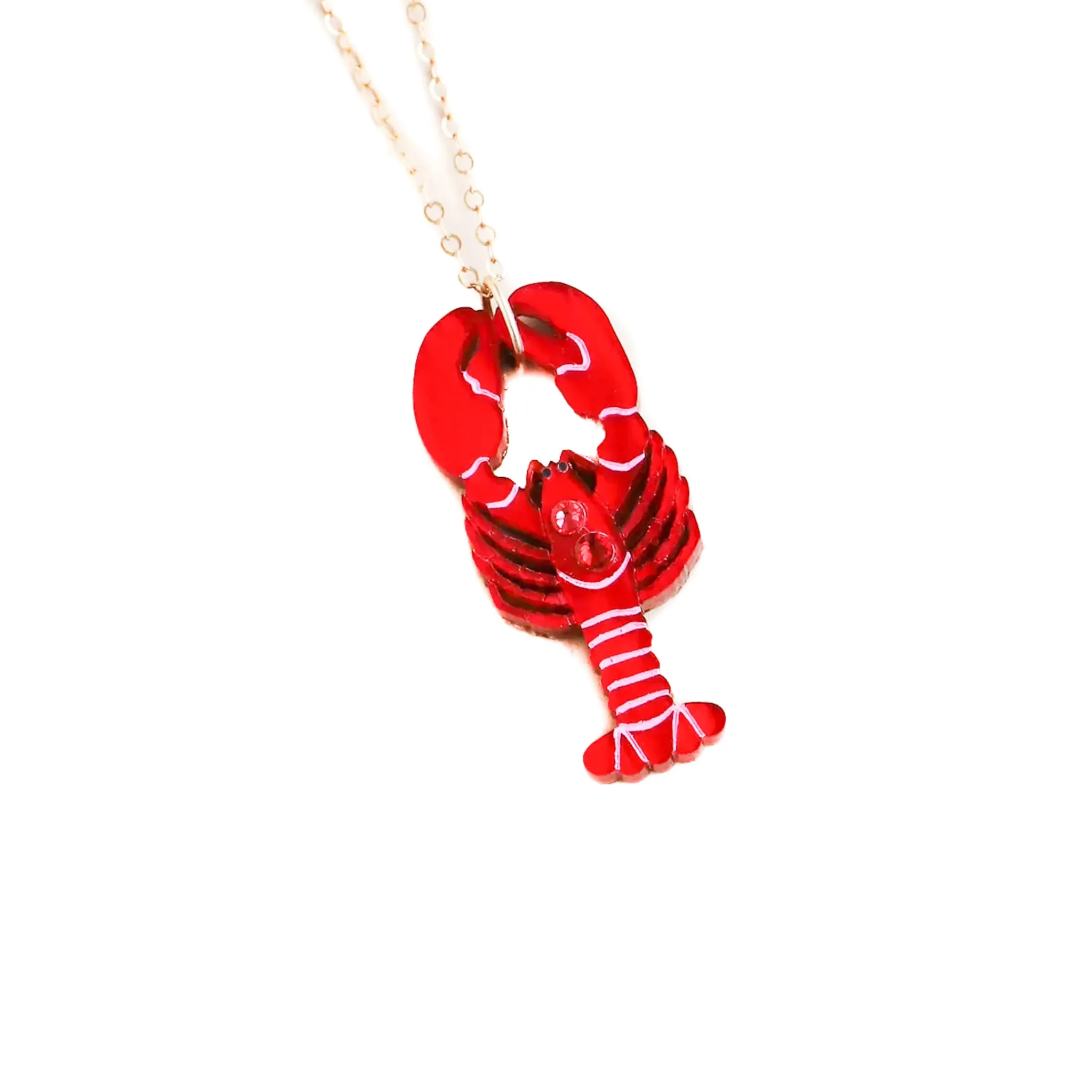 Wolf & Moon Lobster Necklace Online