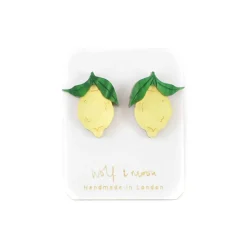 Wolf & Moon Mini Lemon Stud Earrings Outlet