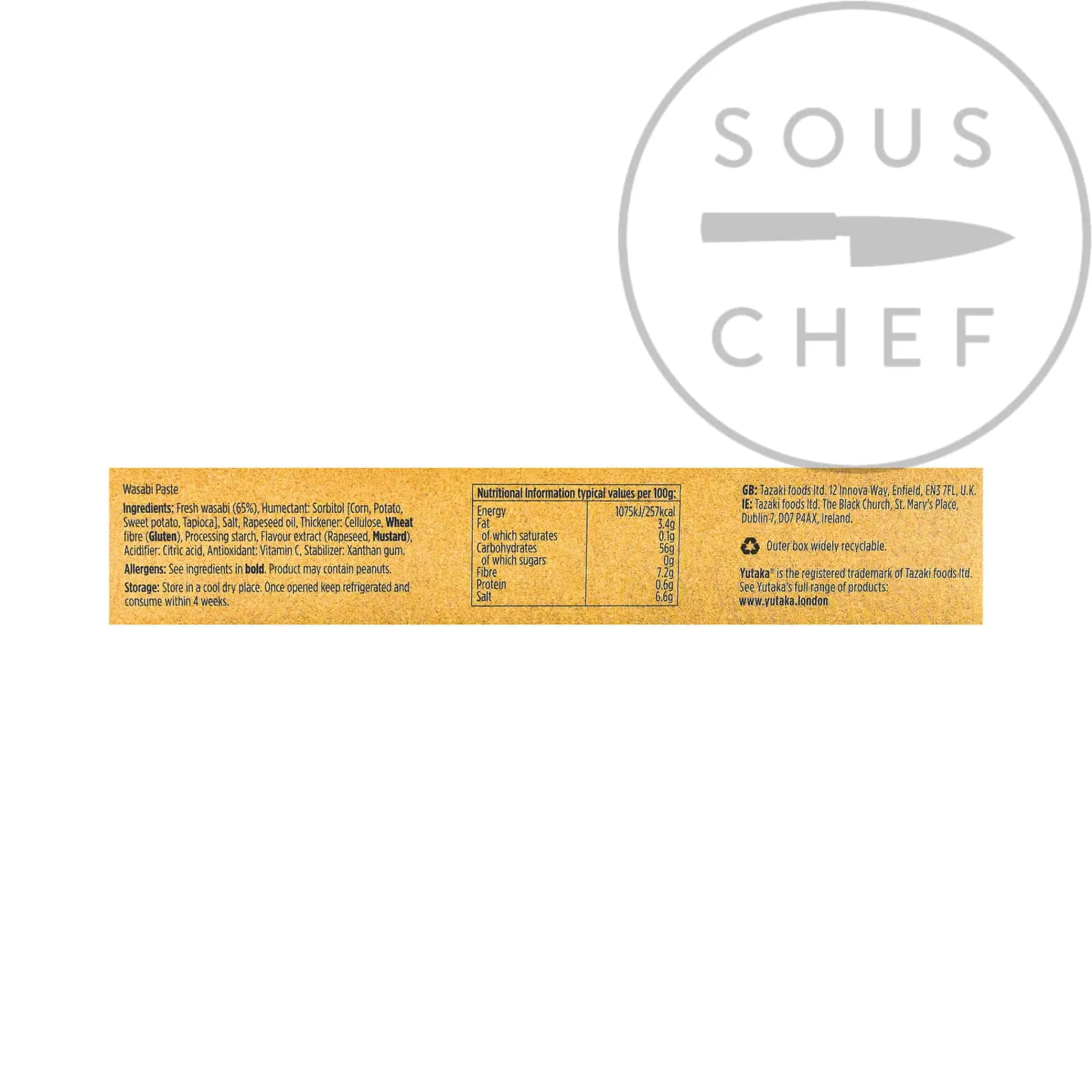 Yutaka Hon 'Real' Wasabi Paste, 42g Clearance