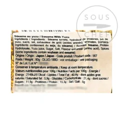 Toho Yuzu Roasted Sesame Seeds, 80g Hot